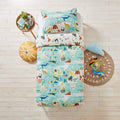 Blue - Back - Little Furn Childrens-Kids Love Our Earth Duvet Cover Set