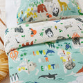 Blue - Lifestyle - Little Furn Childrens-Kids Love Our Earth Duvet Cover Set