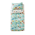 Blue - Front - Little Furn Childrens-Kids Love Our Earth Duvet Cover Set