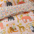 Pink - Lifestyle - Little Furn Childrens-Kids Endangered Safari Duvet Cover Set