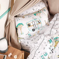 White - Close up - Linen House Childrens-Kids Down By The River Duvet Cover Set