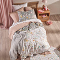 Multicoloured - Back - Linen House Childrens-Kids Garden Friends Duvet Cover Set