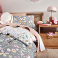 Multicoloured - Pack Shot - Linen House Childrens-Kids Garden Friends Duvet Cover Set