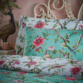 Bright Jade - Back - Furn Chinoiserie Vintage Duvet Cover Set