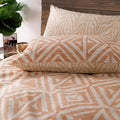 Terracotta - Lifestyle - Furn Tanza Global Geometric Duvet Cover Set