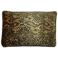 Gold-Black - Front - Paoletti Python Cushion Cover