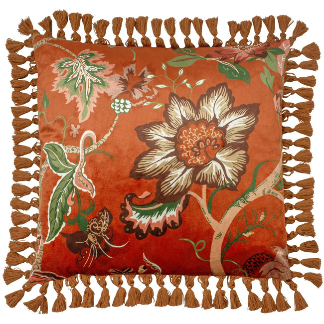 Brown-Green-White - Front - Paoletti Botanist Cushion Cover