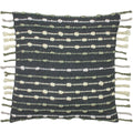 Charcoal-Natural - Front - Furn Dhadit Stripe Cushion Cover