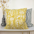 Gold - Back - Ashley Wilde Turi Jacquard Floral Cushion Cover
