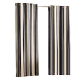 Black - Front - Riva Home Broadway Ringtop Curtains