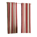 Raspberry - Front - Riva Home Broadway Ringtop Curtains