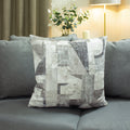 Granite-Steel Grey - Back - Ashley Wilde Neutra Jacquard Cushion Cover