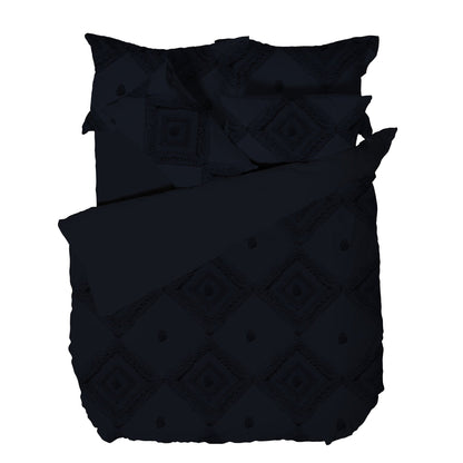 Indigo Blue - Front - Linen House Adalyn Aztec Duvet Cover Set