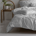 White - Back - Linen House Manisha Tufted Duvet Cover Set