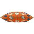 Orange - Back - Furn Folk Floral Cushion Cover