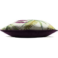 Amethyst Purple-Green-Cream - Side - Prestigious Textiles Sumba Leaf Cushion Cover