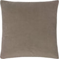 Mink - Front - Evans Lichfield Sunningdale Velvet Cushion Cover