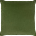 Olive - Front - Evans Lichfield Sunningdale Velvet Cushion Cover