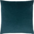 Kingfisher Blue - Front - Evans Lichfield Sunningdale Velvet Cushion Cover