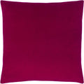 Cerise - Front - Evans Lichfield Sunningdale Velvet Cushion Cover