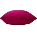 Cerise - Back - Evans Lichfield Sunningdale Velvet Cushion Cover