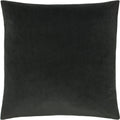 Charcoal - Front - Evans Lichfield Sunningdale Velvet Cushion Cover