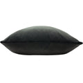 Charcoal - Back - Evans Lichfield Sunningdale Velvet Cushion Cover