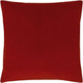 Flame Red - Front - Evans Lichfield Sunningdale Velvet Cushion Cover