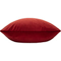 Flame Red - Back - Evans Lichfield Sunningdale Velvet Cushion Cover