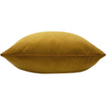 Saffron - Back - Evans Lichfield Sunningdale Velvet Cushion Cover