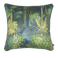 Sapphire Blue-Green - Front - Prestigious Textiles Forbidden Forest Cushion Cover