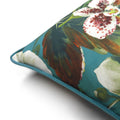 Pacific Blue-Green - Side - Prestigious Textiles Moorea Floral Cushion Cover