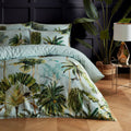 Multicoloured - Back - Paoletti Forsteriana Palm Tree Duvet Cover Set