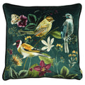Green - Front - Evans Lichfield Midnight Garden Bird Cushion Cover