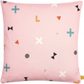 Blush Pink-Grey - Front - Furn Bitsa Recycled Cushion Cover