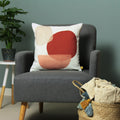White-Brick Red-Natural - Back - Furn Atacama Recycled Cushion Cover