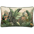 Green - Front - Evans Lichfield Manyara Zebra Cushion Cover