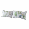 White-Green-Grey - Front - Paoletti Aaliyah Botanical Pillowcase (Pack of 2)