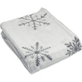 Silver - Front - Furn Snowflake Throw