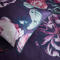 Violet - Side - Paoletti Cordelia Floral Duvet Cover Set