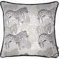 Dusk Grey - Front - Prestigious Textiles Damara Zebra Cushion Cover