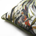 Green-Black-Orange - Side - Prestigious Textiles Palmyra Tropical Papaya Cushion Cover
