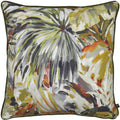 Green-Black-Orange - Front - Prestigious Textiles Palmyra Tropical Papaya Cushion Cover
