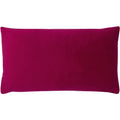 Cerise - Front - Evans Lichfield Sunningdale Velvet Rectangular Cushion Cover