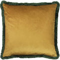 Mustard Yellow - Back - Paoletti Bexley Tropical Cushion Cover