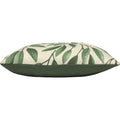 Forest Green - Side - Paoletti Laurel Botanical Cushion Cover