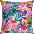 Multicoloured - Front - Furn Psychedelic Jungle Outdoor Cushion Cover