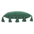 Juniper Green - Back - Furn Medina Velvet Tassel Cushion Cover