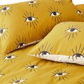 Ochre Yellow - Lifestyle - Furn Theia Eye Duvet Cover Set
