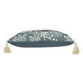 Slate Blue - Side - Paoletti Somerton Floral Cushion Cover